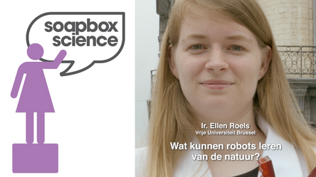 Ellen Roels op Soapbox Science Brussel
